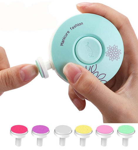 Electric Baby Nail Trimmer Nail Polisher Infant Manicure Scissors